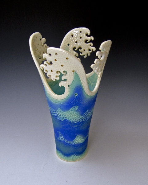 Click here to view Wave Top Vase by Bonnie Belt