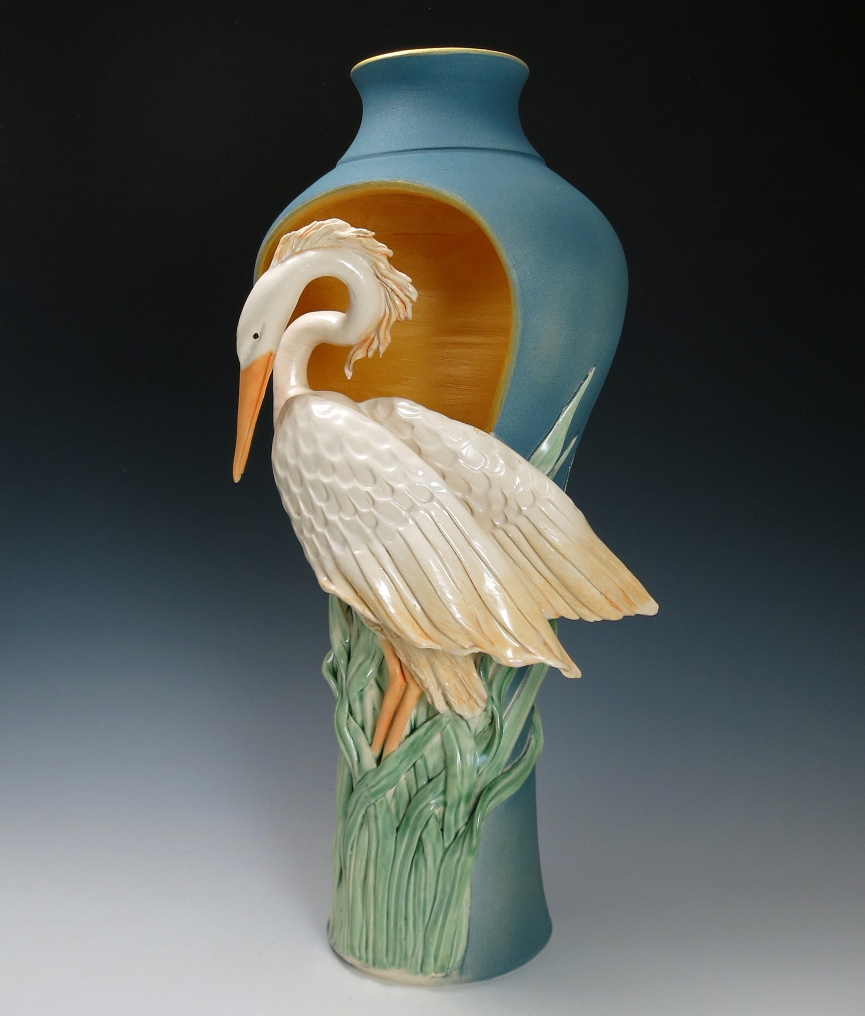 Click here to view Heron Cut-out Vase by Bonnie Belt