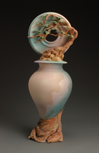 Click here to view Cypress Wheel Pedestal Vase by Bonnie Belt